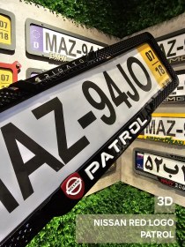 تصویر 3d nissan red logo patrol 