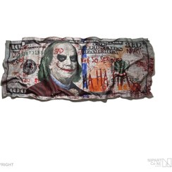 تصویر اسکناس دفرمه دلار جوکر 