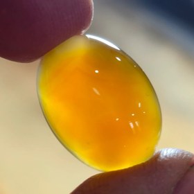 تصویر عقیق پرتقالی طبیعی قواره دار خوش رنگ 