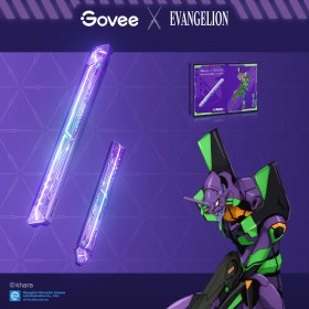 تصویر پنل روشنایی هوشمند گیمینگ دیواری 6 + 2 عدد گووی Govee x Evangelion Gaming Wall Light 