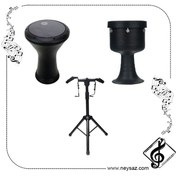 تصویر ست تنبک و تمپو پژواک با پایه 