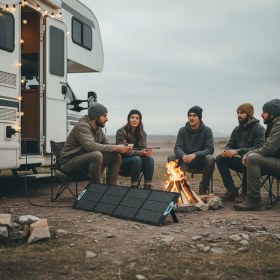 تصویر پنل خورشیدی قابل حمل پاورولوژی مدل PSM022 ظرفیت ۲۰۰ وات مونو کریستال 