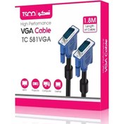 تصویر کابل VGA تسکو مدل TC 581 به طول 1.8 متر 