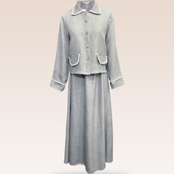 تصویر کت و دامن زنانه Gulins طوسی روشن 