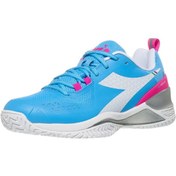 تصویر کفش تنیس زنانه دیادورا Speed Blushield Torneo Sky Blue/White 