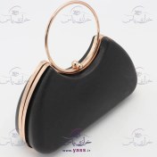 تصویر دهانه قابدار (کیف کلاچ) مجلسی دسته دایره نیو طلایی 