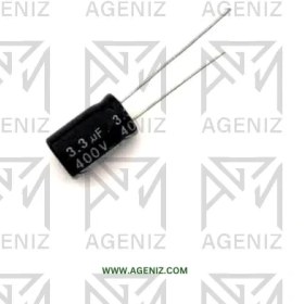 تصویر خازن الکترولیتی 3.3uF 400v 3.3uF 400v