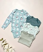 تصویر بادی بچه‌گانه آستین بلند وارداتی کد ۳۲۱ 