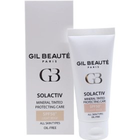 تصویر کرم ضد آفتاب رنگی مینرال سل اکتیو SPF 50 ژیل بوته 40 میلی لیتر Gil Beaute Solactive Mineral Protection Care SPF 50 40 ml