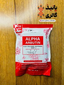 تصویر صابون سفید کننده و ضدلک قوی آلفا آربوتین پلاس و کلاژن اورجینال محصول تایلند 