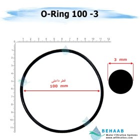 تصویر اورینگ تصفیه آب - قطر 100 ضخامت 3 ا Water Filtration O-Ring 100-3 Water Filtration O-Ring 100-3
