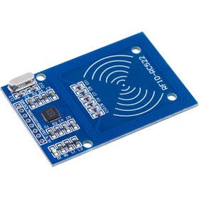 تصویر ماژول RFID RC522 با قابلیت خواندن و نوشتن فرکانس ۱۳.۵۶ مگاهرتز 