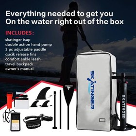 تصویر پدل‌ برد White Tiger برند Skatinger 