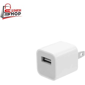 تصویر شارژر دیواری آیفون مدل 1A - سفید - DST iPhone wall charger model 1A - white - DST