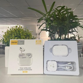 تصویر ایرپاد بلوتوثی اورجینال Aspor A619 - صدای شفاف و طراحی حرفه‌ای Aspor A619 TWS Wireless Earbuds - Original with Transparent Mode & Wireless Charging