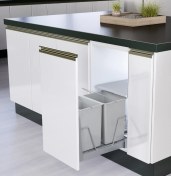 تصویر سطل زباله دو مخزن متوسط درب بازشو مدل A832 آدلان ADLAN