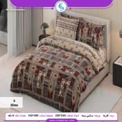 تصویر روتختی دو نفره ساتین پنبه پلاس کارینا مدل الیما ملحفه 140 