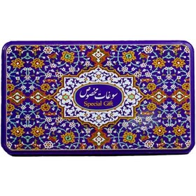 تصویر مسقطی ترکیبی جعبه فلزی هفت رنگ ترنج لارستان - 750 گرم 