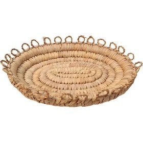 تصویر سبد حصیری متوسط بیضی 