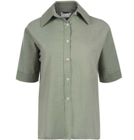 تصویر شومیز نخی آستین کوتاه زنانه بهبود مدل BEH-701515 