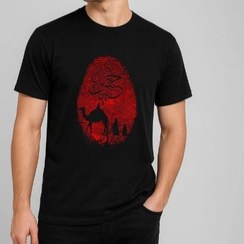 تصویر تی‌شرت آستین کوتاه مردانه مدل محرم 1 رنگ مشکی 