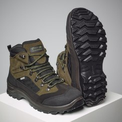 تصویر کفش ضدآب شکار سولوگناک - پوتین (پیش خرید) Solognac Waterproof Boots - Hunting and Nature Observation - Khaki - Crosshunt 300 