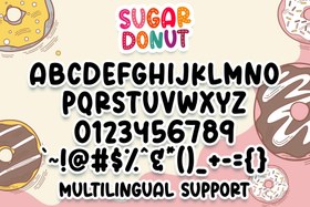 تصویر فونت Sugar Donut Crafty 