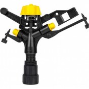 تصویر آبپاش پلیمری ویسپار تمام دور مشکی زرد 