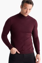 تصویر بافت و پلیور Defacto اورجینال مردانه برند دفاکتو R1127AZ25WN Slim Fit Slim Cut Turtleneck Basic Plain Knitwear Sweater R1127AZ25WN 