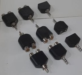 تصویر تبدیل یک فیش هدفونی به دو فیش سونی ماده در بسته های ۵ عددی 