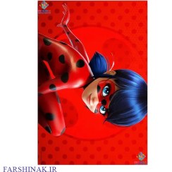 تصویر فرشینه اتاق کودک طرح دختر کفشدوزکی2 Nursery Rug ladybug