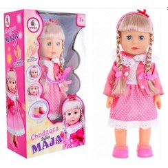 تصویر عروسک راه رونده واکنشی موزیکال چشم متحرک WALKING DOLL ITEM NO _ 68037