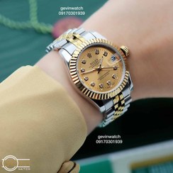 تصویر ساعت مچی رولکس دیت جاست فلزی زنانه ROLEX DATEJUST