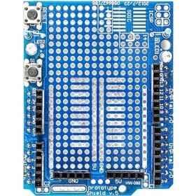 تصویر شیلد پروتوتایپ آردوینو Uno همراه با برد بورد 