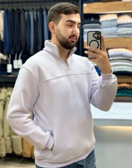 تصویر دورس نیم زیپ - صورتی / 2XL 