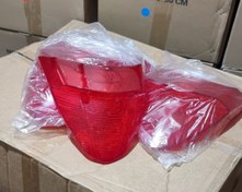 تصویر شیشه(طلق)خطر موتور tvs تی وی اس راکس جدید قرمز tvs