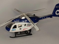 تصویر هلیکوپتر فلزی موزیکال سایز بزرگ چراغ دار 