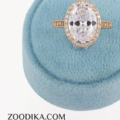 تصویر انگشتر سولیتر نامزدی طرح طلا برند ژوپینگ 