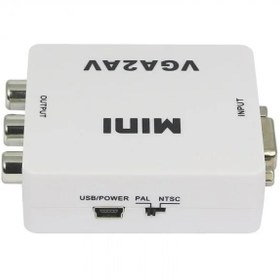 تصویر مبدل VGA به AV وی نت مدل V-COVGA2AVM 