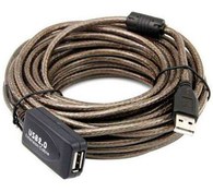 تصویر کابل افزایش طول USB 2.0 ا P-Net USB 2.0 Extension Cable 10m P-Net USB 2.0 Extension Cable 10m
