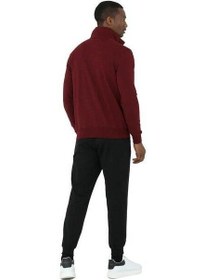 تصویر ست ورزشی مردانه دِس گروم رنگ بوردو مدل 23006 برند d's damat D'S Groom Men's Burgundy Tracksuit 23006