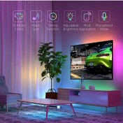 تصویر ریسه ۷ رنگ LED و ۵ متری همراه با آدابتور و ریموت 