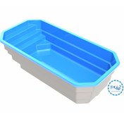 تصویر استخر پیش ساخته فایبرگلاس 3×6 یکتا 