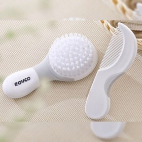 تصویر ست شانه و برس نوزاد رووکو مدل RKX4004 دو رنگ 