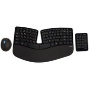تصویر ست ماوس و کیبورد بی‌سیم مایکروسافت مدل Sculpt Ergonomic 