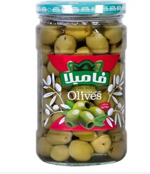 تصویر زیتون بدون هسته ممتاز فامیلا 620 گرمی 