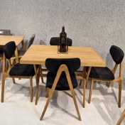 تصویر میز غذاخوری 6نفره - فندقی 