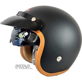 تصویر کلاه کاسکت وسپایی RED LINE مدل 936-2 MATT-BLACK 