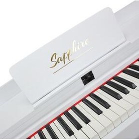 تصویر پیانو SAPPHIRE SDP 140 HAMMER ACTION 88 KEY PIANO WHITE JWIN 
