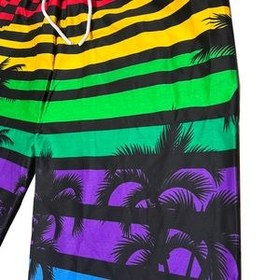 تصویر شلوارک مردانه طرح هاوایی کتان درجه یک 